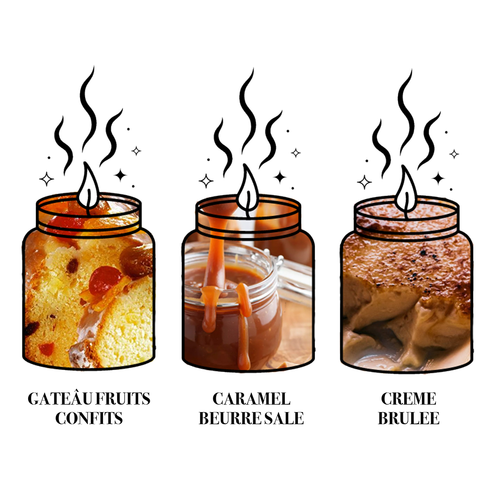 sucré (coffret de 3 bougies) sucré (coffret de 3 bougies)