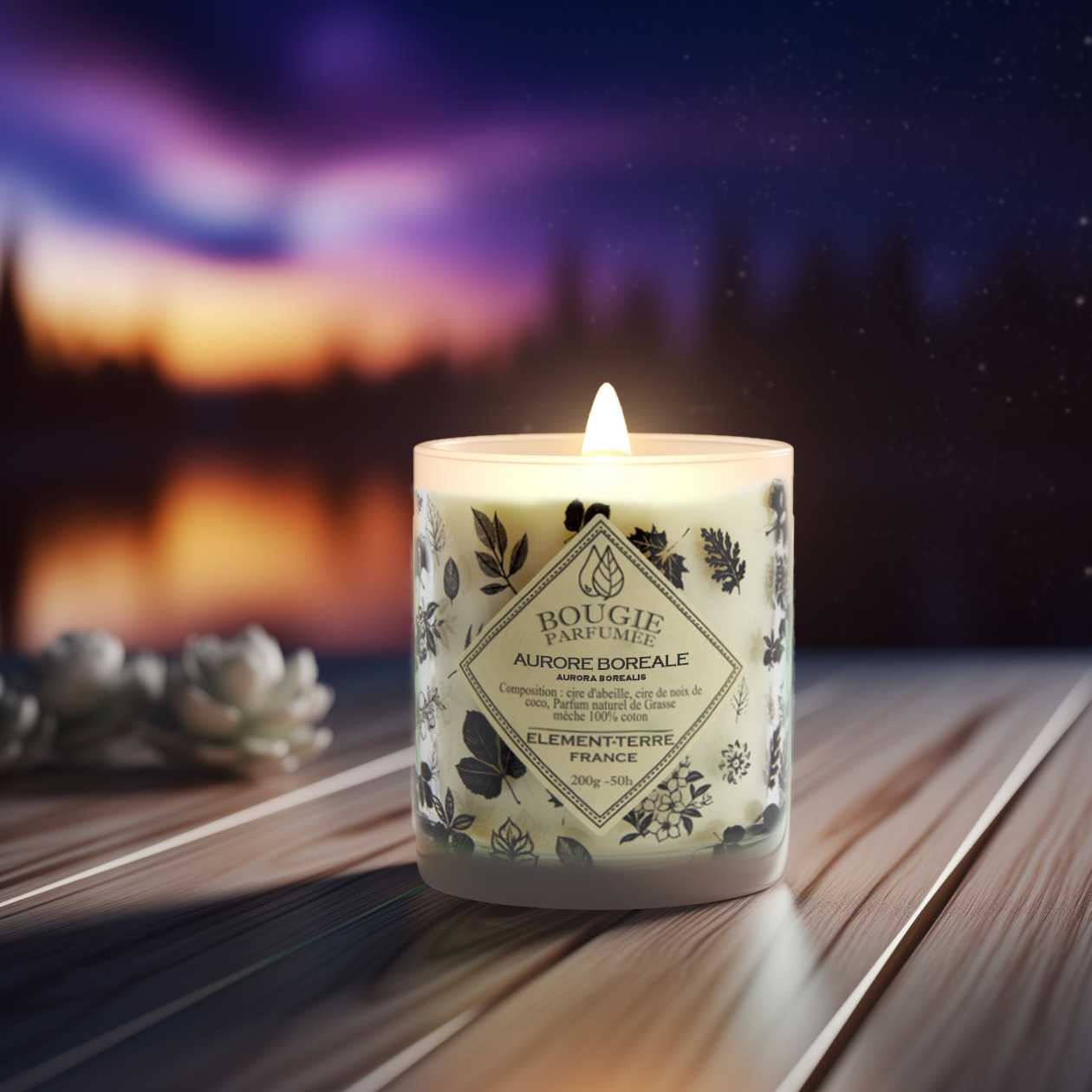 bougie aurore boréale 200g bougie aurore boréale 200g