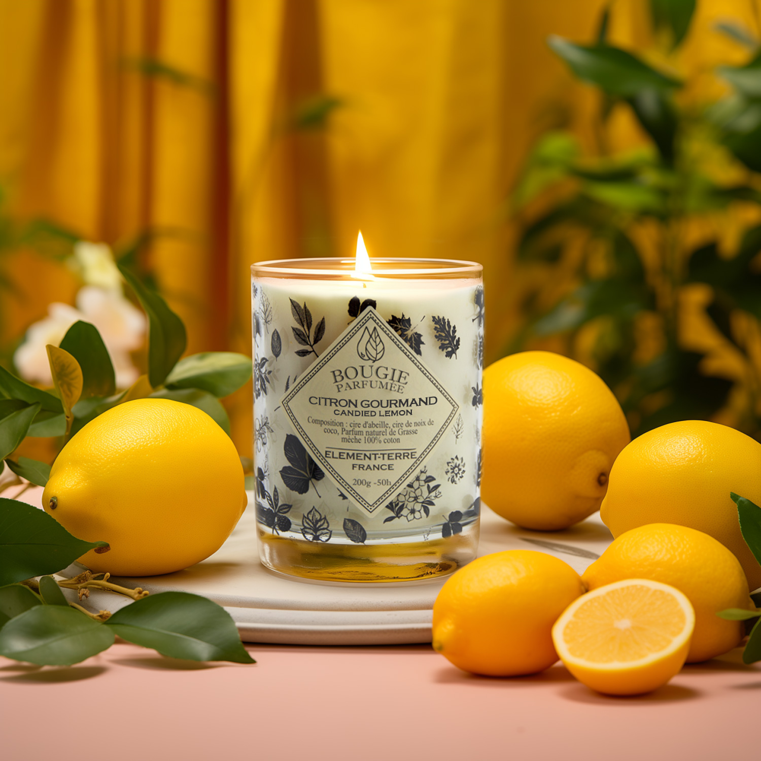 bougie citron gourmand 200g bougie citron gourmand 200g
