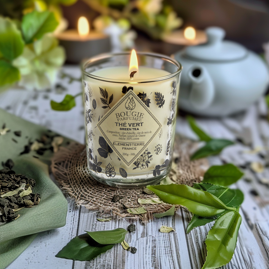 bougie thé vert 200g bougie thé vert 200g